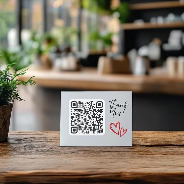 QR code on the table